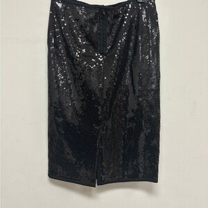 Marina Rinaldi Occipite Black Sequin Skirt 2XL NWT MSRP $335